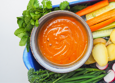 Peanut Butter Dip with Vegetables